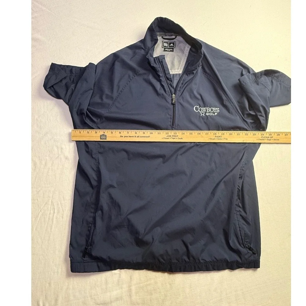 Adidas Dallas Cowboys Golf Windbreaker Mens Large Short Sleeve Pullover-2526